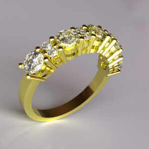 Side Stone Eternity Ring – F6302