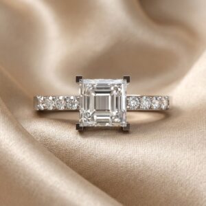 Moissanite Side Stone Ring – F4299