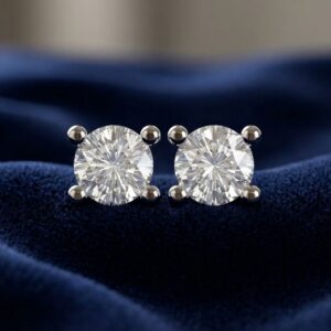 Moissanite Earrings – F5.5mm