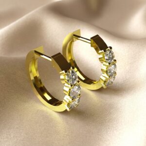 Moissanite Earrings – F6199