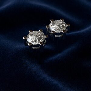 Moissanite Earrings – F8mm