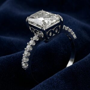 Moissanite Side Stone Ring – F4886