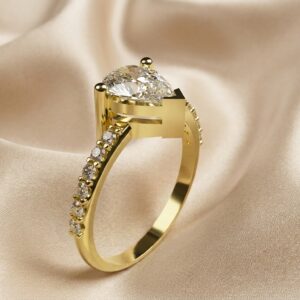 Fancy Side Stone Ring – F9626