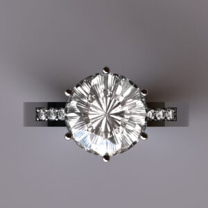 Moissanite Side Stone Ring – F 4223