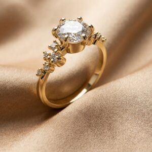 Side Stone Ring – F 10091