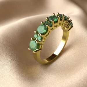 Side Stone Ring – F 6302 Green