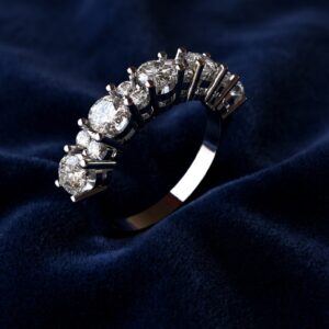 Side Stone Eternity Ring – F6302 9CT White Gold