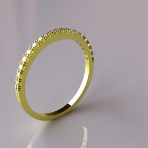 Moissanite Side Stone Ring – F1.2LOW