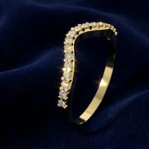 Moissanite Side Stone Ring – F6983